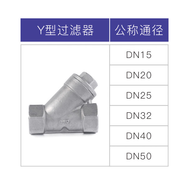 不銹鋼Y型形過濾器